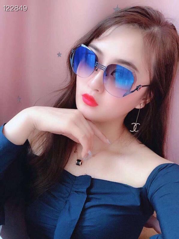CHANEL香奈兒 專櫃同步 山茶花 8028 無框水晶切邊 2019新款 女款太陽鏡  lly1342